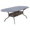 Savannah Outdoor Aluminum Oval Dining Table