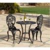 Fiesta Outdoor Aluminum 3 Piece Bistro Set