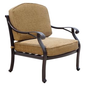 Savannah Outdoor Aluminum Club Chair