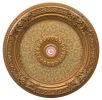 Golden Leaf Chandelier Ceiling Medallion 24 Inch Diameter