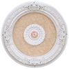 Petite Blanco Chandelier Ceiling Medallion 24 inch Diameter