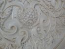 Alluring Carved Cream Round Ceiling Medallion 72 Inch Diameter