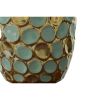 Turquoise and Gold Accent Vases Set of 2