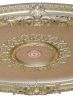 Rose Gold Oval Chandelier Ceiling Medallion