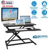 Height Adjustable Standing Desk Converter Workstation Sit Stand Dual Monitor Laptop Desk Riser Tabletop