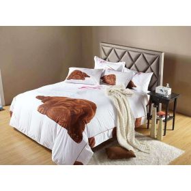 Queen Size Duvet Cover Sheets Set, Sleepy