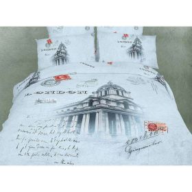 King Size Duvet Cover Sheets Set, London