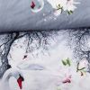 Duvet Cover Set, Queen size Pictorial Bedding, Dolce Mela - Mute Swan DM705Q