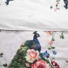 Duvet Cover Set, Queen size Floral Bedding, Dolce Mela - Peacock DM706Q