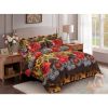 Duvet Cover Set, King Size Floral Bedding, Dolce Mela - Passion DM709K