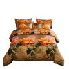 Queen Size Duvet Cover Set, 6 Piece Luxury Floral Bedding, Dolce Mela Eden  DM721Q