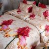 Queen Size Duvet Cover Set, 6 Piece Luxury Floral Bedding, Dolce Mela Orchid  DM722Q