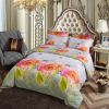 King Size Duvet Cover Set, 6 Piece Luxury Floral Bedding, Dolce Mela  Innocence  DM723K