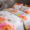 King Size Duvet Cover Set, 6 Piece Luxury Floral Bedding, Dolce Mela  Innocence  DM723K