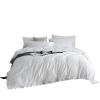 DM807T | Twin Size 4 piece Duvet Cover Set Ruffled Bedding 100% Cotton