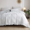 DM807T | Twin Size 4 piece Duvet Cover Set Ruffled Bedding 100% Cotton