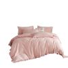 DM808T | Twin Size 4 piece Duvet Cover Set Ruffled Bedding 100% Cotton