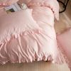 DM808T | Twin Size 4 piece Duvet Cover Set Ruffled Bedding 100% Cotton