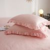 DM808T | Twin Size 4 piece Duvet Cover Set Ruffled Bedding 100% Cotton