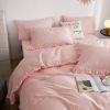 DM808T | Twin Size 4 piece Duvet Cover Set Ruffled Bedding 100% Cotton