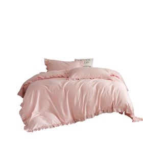 DM808K | King Size 6 piece Duvet Cover Set Ruffled Bedding 100% Cotton