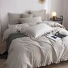 DM809T | Twin Size 4 piece Duvet Cover Set Ruffled Bedding 100% Cotton