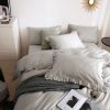 DM809T | Twin Size 4 piece Duvet Cover Set Ruffled Bedding 100% Cotton