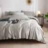 DM809T | Twin Size 4 piece Duvet Cover Set Ruffled Bedding 100% Cotton