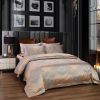 Duvet Cover Set - 6 Piece Set Jacquard King Size Bedding by Dolce Mela