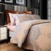 Duvet Cover Set - 6 Piece Set Jacquard King Size Bedding by Dolce Mela