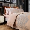 Duvet Cover Set - 6 Piece Set Jacquard King Size Bedding by Dolce Mela