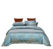 Duvet Cover 6 Piece Set Jacquard Bedding, Queen Size - Lille by Dolce Mela