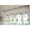 Window Sheer Curtains Panel, Brazilian Butterflies