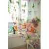 Window Sheer Curtains Panel, Brazilian Butterflies