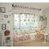 Window Sheer Curtains Panel, Brazilian Butterflies