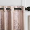 Curtains Damask Jacquard Grommet Semi-Blackout, Tall 60x100, Rennes by Dolce-Mela