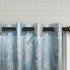 Curtains Damask Jacquard Grommet Semi-Blackout, Tall 60x100, Toulon by Dolce-Mela