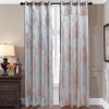 Curtains Damask Jacquard Grommet Semi-Blackout, Tall 60x100, Bordeaux by Dolce-Mela