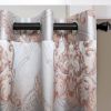 Curtains Damask Jacquard Grommet Semi-Blackout, Tall 60x100, Bordeaux by Dolce-Mela