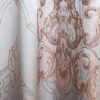 Curtains Damask Jacquard Grommet Semi-Blackout, Tall 60x100, Bordeaux by Dolce-Mela