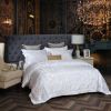 DM806Q | Queen Size Duvet Cover Set Jacquard Top & 100% Cotton Inside