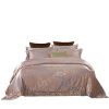 DM801Q | Queen Size Duvet Cover Set Jacquard Top & 100% Cotton Inside