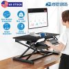 Height Adjustable Standing Desk Converter Workstation Sit Stand Dual Monitor Laptop Desk Riser Tabletop