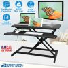 Height Adjustable Standing Desk Converter Workstation Sit Stand Dual Monitor Laptop Desk Riser Tabletop