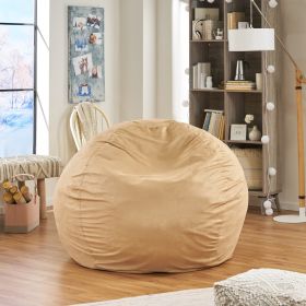 Kaina Modern Microfiber 5 Foot Bean Bag, Tuscany