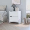 Ralston 2-Drawer Nightstand in White