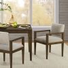 Benson Upholstered Dining Chairs with Arms (Set of 2)