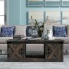 Bridgevine Home 48" Fully Assembled Barnwood Coffee Table