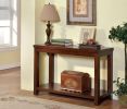 Sofa Table Dark Cherry Open Shelf Natural Wood Grain Design 1pc Table Living Room Furniture