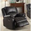 Zuriel Rocker Recliner (Motion) in Black PU